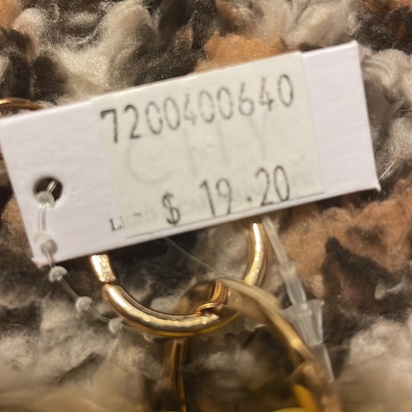 Yellow/gray/white beaded key ring - Picture 3 of 3